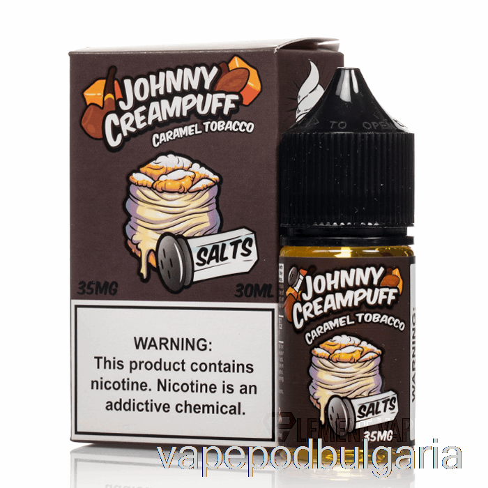 Vape Bulgaria Caramel Tobacco - Johnny Creampuff Salts - 30ml 50mg